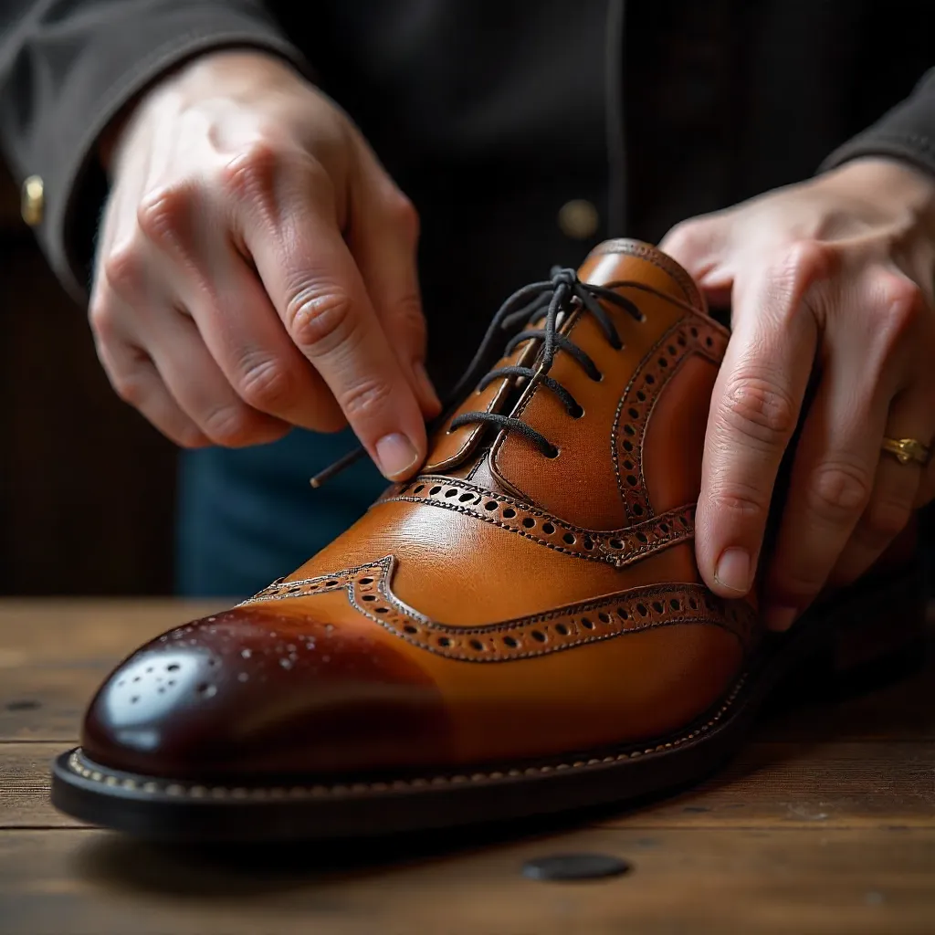 Vista lateral del calzado con malla de diagnóstico